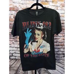Vintage Blink-182 Men's Size S Enema Of The State T-shirt Black (1999-2003) Y2K